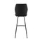 Armen Living Tandy Black Faux Leather and Black Metal 26" Counter Stool LCTNBABLBL26 - alternate 3